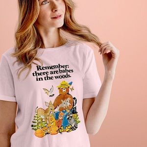 Smokey the Bear Babes in the woods Tshirt
